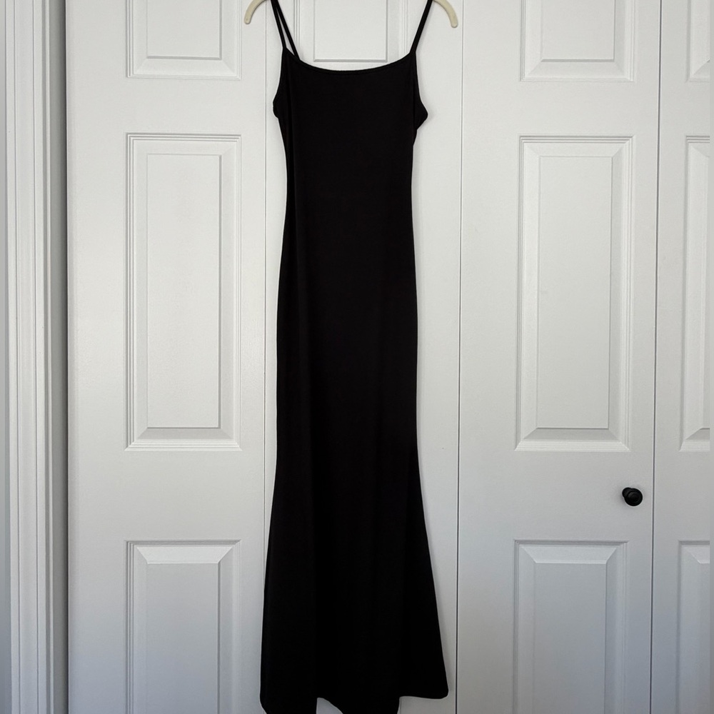 Wild Fable Ribbed Black Dress
